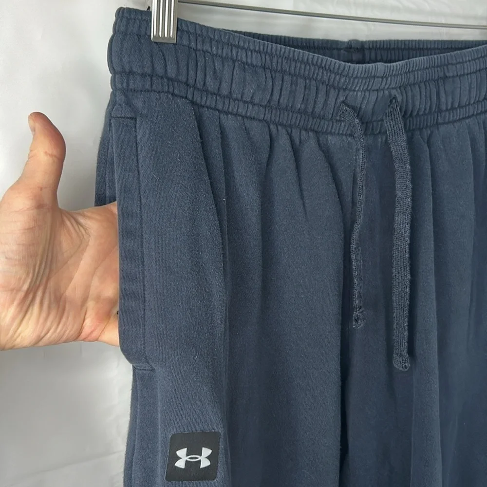 Under Armour sweatpants men’s size medium navy blue athletic pants athleisure - Picture 7 of 10